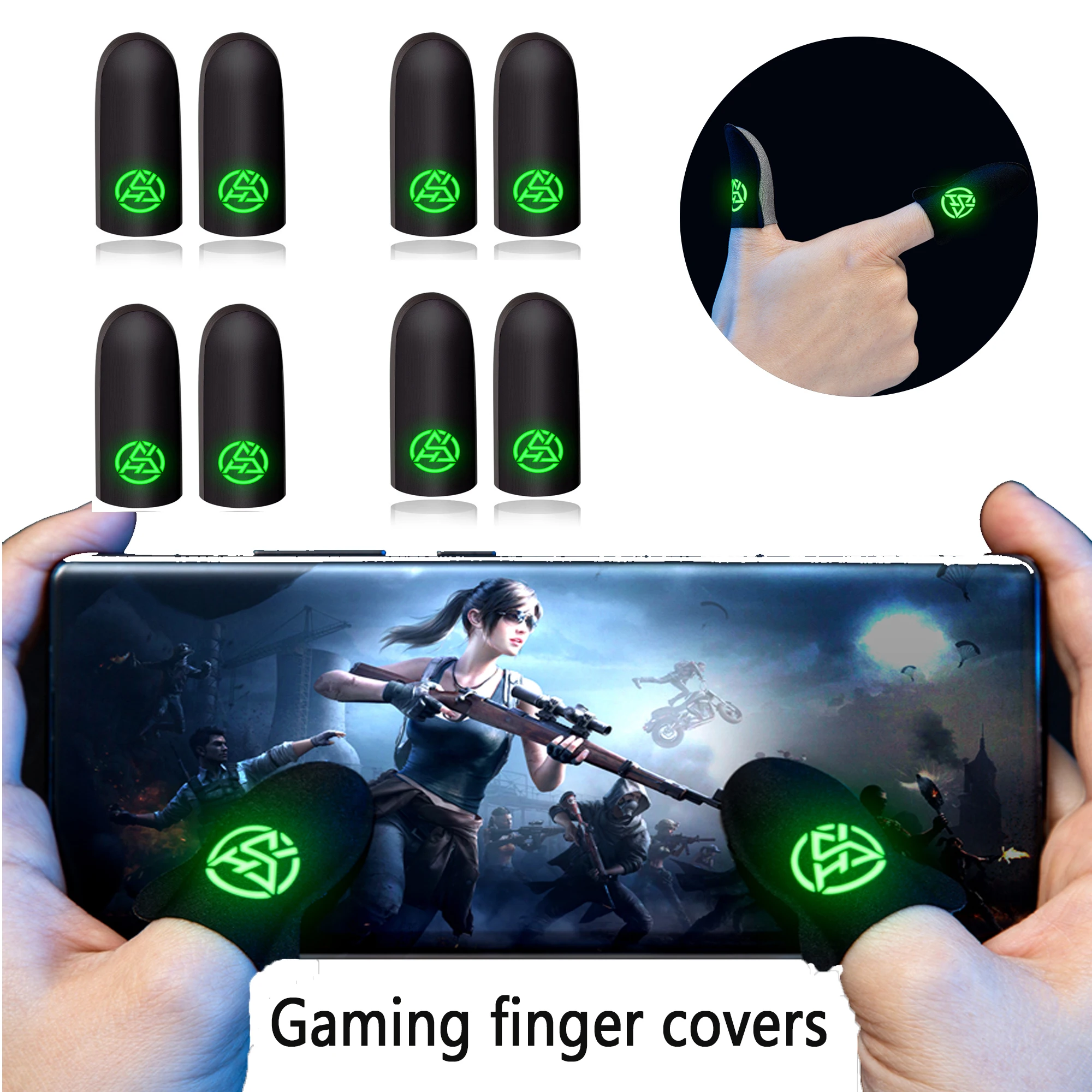 Esports Gaming Gloves - 6 Stuks Mobiele Game Vingertop Handschoenen