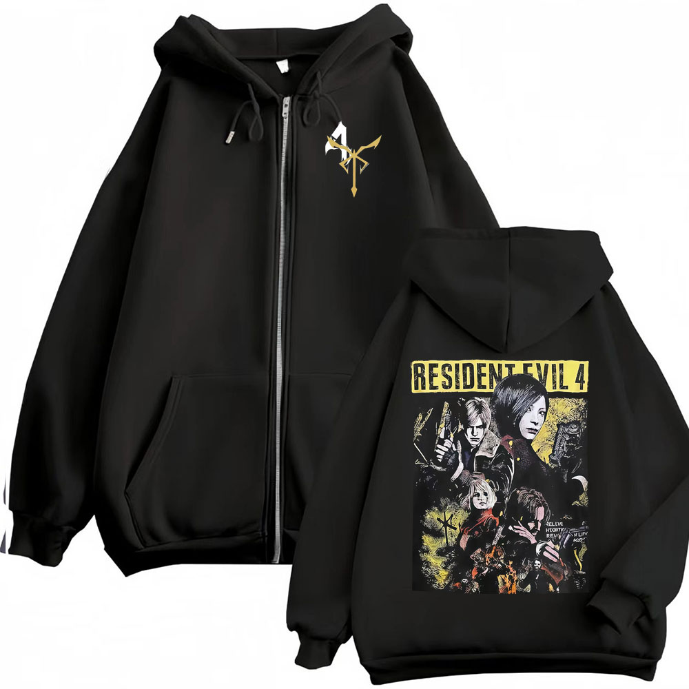 Esports Gaming Jacket - Leon Kennedy Zip Up Sweatshirts Resident