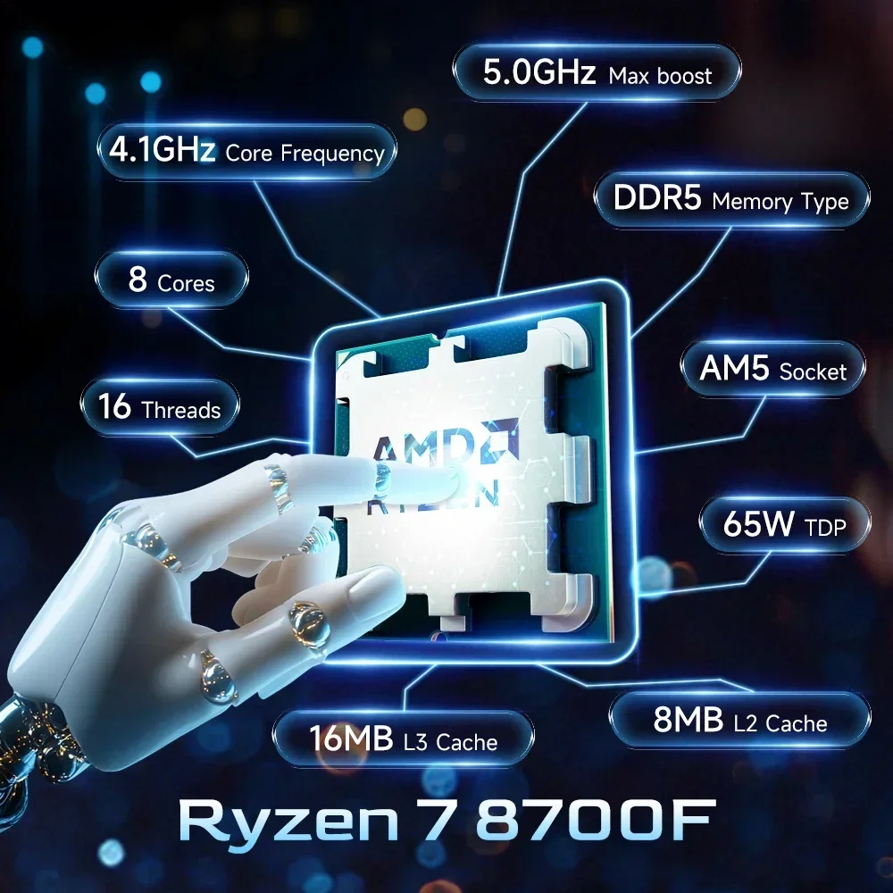AMD Ryzen 7 8700F Nieuwe Deskt - Amd Cpu Ryzen 7 recensie en prijs